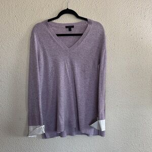 J. Crew Lavender Crewneck Knit Top